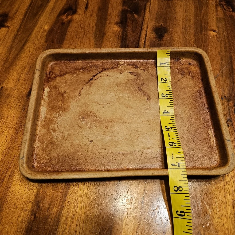 Pampered Chef Toaster Oven Stone Stoneware Baking Sheet Small Tray 061203